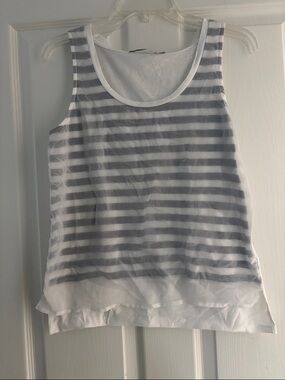 Wom & Now Barcelona Multi Layer Striped Sleeveless Tank Top Sz S